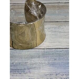 Gold Tone Wide Cuff Bracelet NWOT